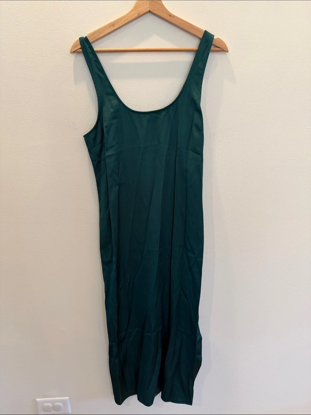 Abercrombie & Fitch Sleek Emerald Green Slip Dress - Women